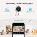 1080P HD Indoor Security Camera,Baby Monitor with Night Vision,Security Home Dog Pet Monitor,AI Motion Detection With 32G TF Card product image