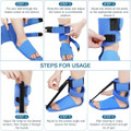 Plantar Fasciitis Night Splint, Plantar Fasciitis Relief Brace with Adjustable Straps,Achilles Tendonitis, Day & Night Support, Blue product image