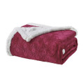Sheradian Embossed Print Fleece/Sherpa Reversible Throw Blanket product image