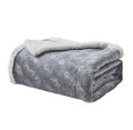 Sheradian Embossed Print Fleece/Sherpa Reversible Throw Blanket product image