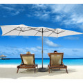 15-Foot Double-Sized Patio Umbrella with Crank Handle & Vented Tops product image