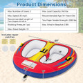 Towable Tube with Quick Connector & Drainage System for Boating product image