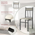 5-Piece Dining Set with Faux Marble Top Table product image