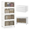 3/4-Tier Stackable Storage Bins with 33/44-Gal Collapsible Storage Boxes product image