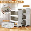 3/4-Tier Stackable Storage Bins with 33/44-Gal Collapsible Storage Boxes product image