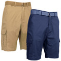Men's Cotton Stretch Ripstop Cargo Shorts with Belt (2-Pack) product image