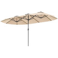 Extra-Large Patio Umbrella with LED Solar Lights product image