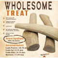 8-9" X-Large Split Naturally Shed Elk Antler Dog Treats product image