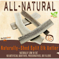 8-9" X-Large Split Naturally Shed Elk Antler Dog Treats product image