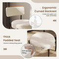 Dining Chair with Curved Back, Padded Seat, and Metal Legs (Set of 2 or 4) product image