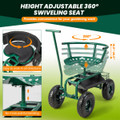 Adjustable Outdoor Rolling Garden Cart  product image