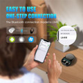 Wireless Bluetooth Earbuds Comfortable Noise Blocking LED Power Display Music Sleep Dual Mode for Sleeping Working Hiking Color Off white product image