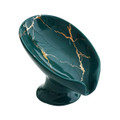  Leaf-Shaped Self-Draining Ceramic Soap Holder product image