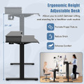 63" x 24" Electric Standing Desk with 2 Foldable Drawers product image