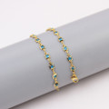 Light Multi-Color Square Crystal Ankle Bracelet product image