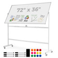 72" X 36" Double-sided Magnetic Whiteboard With Stand product image
