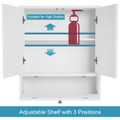 Bathroom Medicine Cabinet with Double Mirror Doors product image