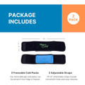 NatraCure Cold Therapy Wrap with 14" Strap (2-Pack) product image