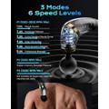 Massage Gun Pro with Extended Handle, 4 Heads, 3 Modes, USB-C Fast Charge product image