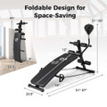 Adjustable Decline Sit-up Bench for Exercise (Optional Accessories) product image