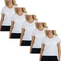 Women’s Relaxed Fit V-Neck Short Sleeve Tee (5-Pack) product image