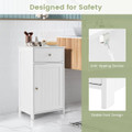 Floor Storage Cabinet with Drawer and Shelf product image