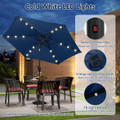 7.5-foot Solar Powered Patio Umbrella with LED Lights product image