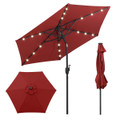 7.5-foot Solar Powered Patio Umbrella with LED Lights product image
