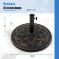 22'' Round Umbrella Base Stand  product image