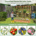 71" Large Wooden Planter Container with Trellis  product image