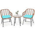 Rattan 3-Piece Bistro Furniture Set product image
