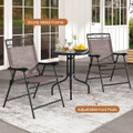 3-Piece Outdoor Bistro Furniture Set with 1.57" Umbrella Hole product image