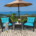 Cushioned Rattan 3-Piece Patio Furniture Set product image