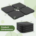 Offset Umbrella Base with 4 Square HDPE Plates product image