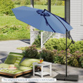 10' Hanging Offset Outdoor Market Patio Umbrella  product image