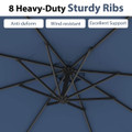 10' Hanging Offset Outdoor Market Patio Umbrella  product image