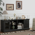 TV Stand for 73" TV with 2 Adjustable Glass Shelves product image