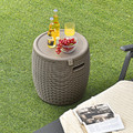 12-Gallon 4-in-1 Patio Rattan Cooler Side Table product image
