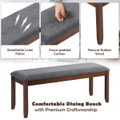 Upholstered Wood Entryway Bench (1- or 2-Pack) product image