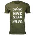 Men's Five Star Dad/Grandpa T-shirt product image
