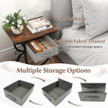Side Table with Foldable Fabric Drawer (1- or 2-Pack) product image