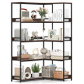 5-Tier 71"  L-Shaped Corner Bookcase with 2 Anti-Toppling Kits product image