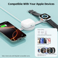 Magnetic Wireless Mag-Safe 3-in-1 Charging Station for Apple Devices product image
