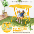 2-Seat Toddler Porch Swing with Metal Stand and Adjustable Canopy product image