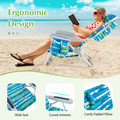 Foldable Backpack Beach Chair with Cup Holder & Storage Pockets (1 or 2-Pack) product image