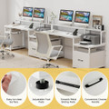 66" Computer Workstation Desk with Monitor Stand product image