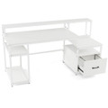 66" Computer Workstation Desk with Monitor Stand product image