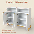 40" Buffet Storage Cabinet with Adjustable Shelves product image