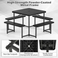 Picnic Table for 4-8 People with Umbrella Hole product image