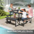 Picnic Table for 4-8 People with Umbrella Hole product image
